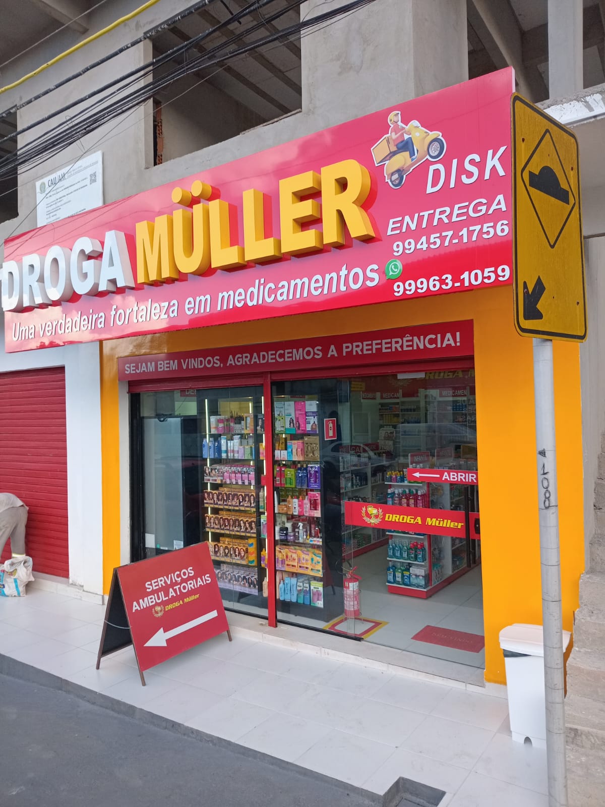 Fachada da unidade Droga Müller — Manaus