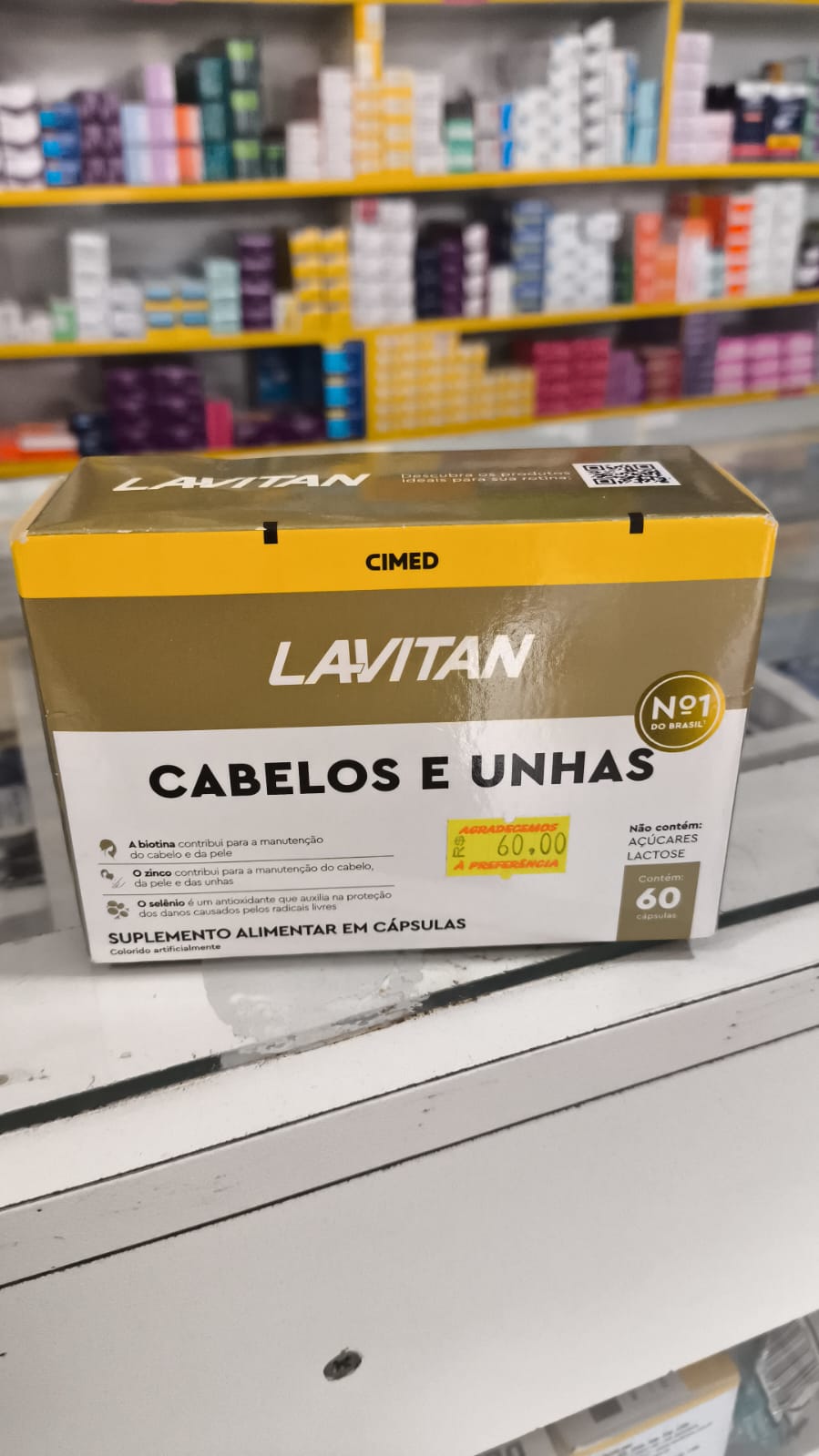 Lavitan Cabelos e Unhas 60 cápsulas