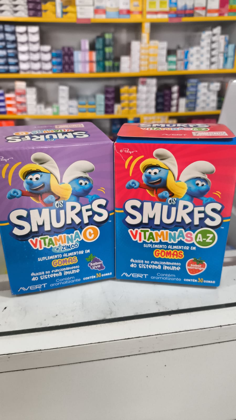 Os Smurfs Vitaminas em Gomas